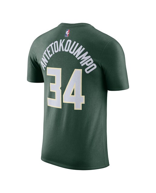 T-shirt de Homem Milwaukee Bucks 2023-2024 Verde-2