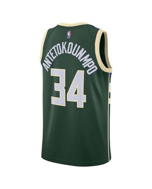 T-shirt de Criança Milwaukee Bucks Giannis Antetokounmpo Verde-2