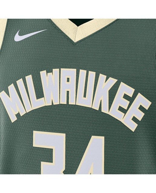 T-shirt de Criança Milwaukee Bucks Giannis Antetokounmpo Verde-3