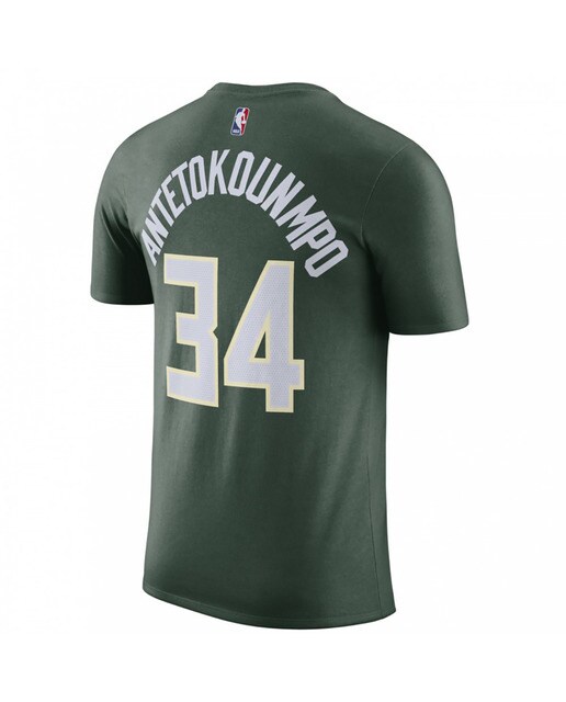 T-shirt de Criança Milwaukee Bucks Giannis Antetokounmpo Verde-2