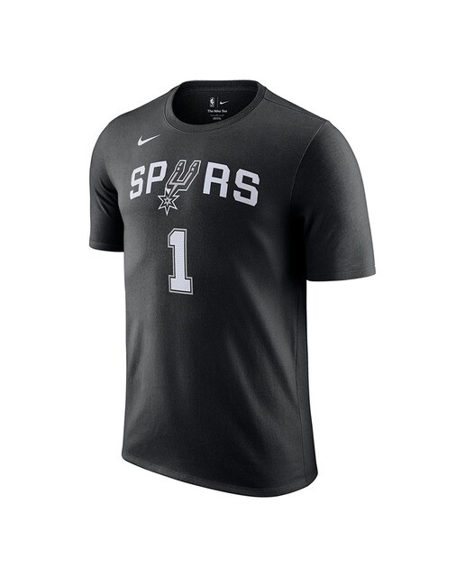 T-shirt de Homem San Antonio Spurs Victor Wembanyama Preto-1