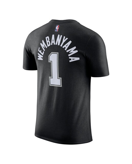 T-shirt de Homem San Antonio Spurs Victor Wembanyama Preto-2