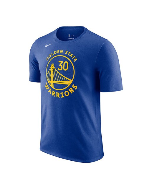T-shirt de Homem Golden State Warriors Stephen Curry Azul-1