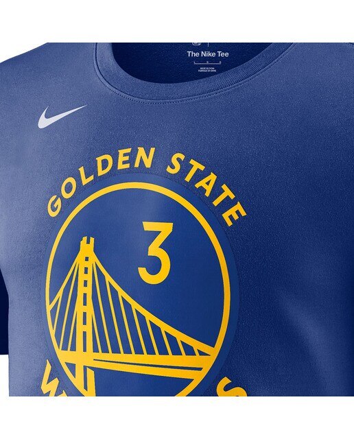 T-shirt de Homem Golden State Warriors Stephen Curry Azul-3