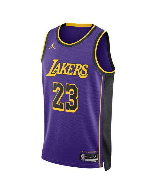 T-shirt de Homem LeBron James Los Angeles Lakers Statement Edition Roxo-1