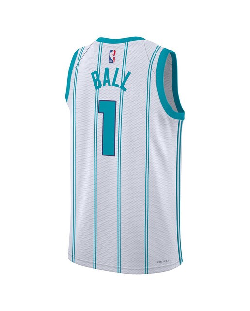 T-shirt de Homem Charlotte Hornets Association Edition Azul / Branco-2