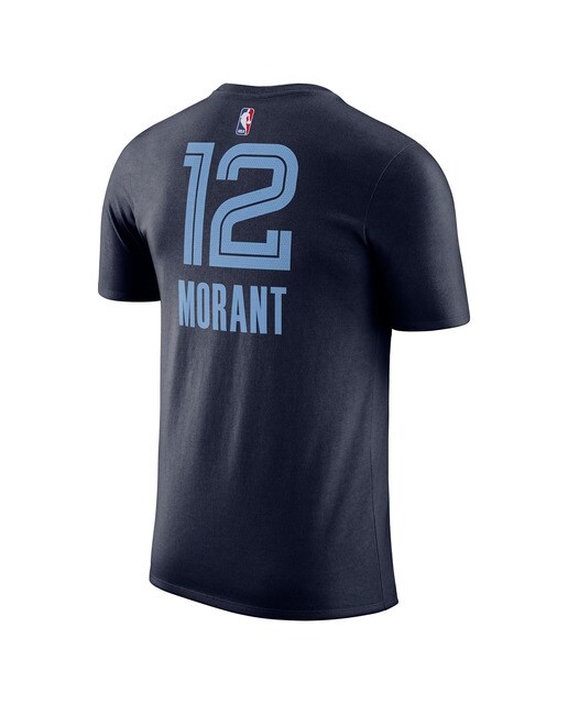 T-shirt de Homem Ja Morant Memphis Grizzlies Azul-marinho-2