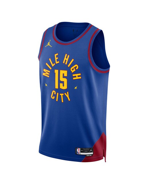 T-shirt de Homem Nikola Jokic Denver Nuggets Statement Edition Azul-escuro-1