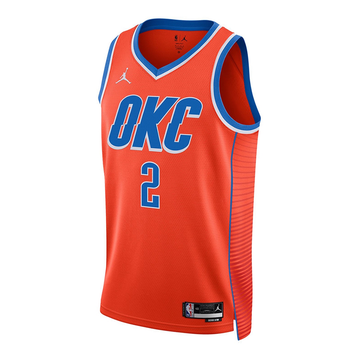 T-shirt de Homem Oklahoma City Shai Gilgeous-alexander Thunder Swingman Laranja-1