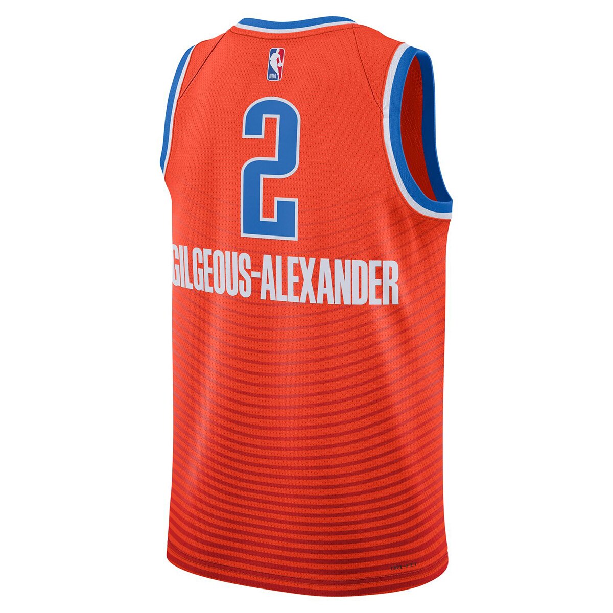 T-shirt de Homem Oklahoma City Shai Gilgeous-alexander Thunder Swingman Laranja-2