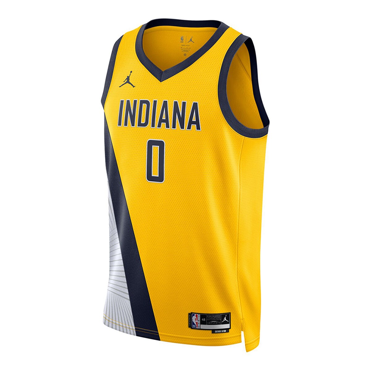 T-shirt de Homem Indiana Pacers Tyrese Haliburton Swingman Amarelo-1