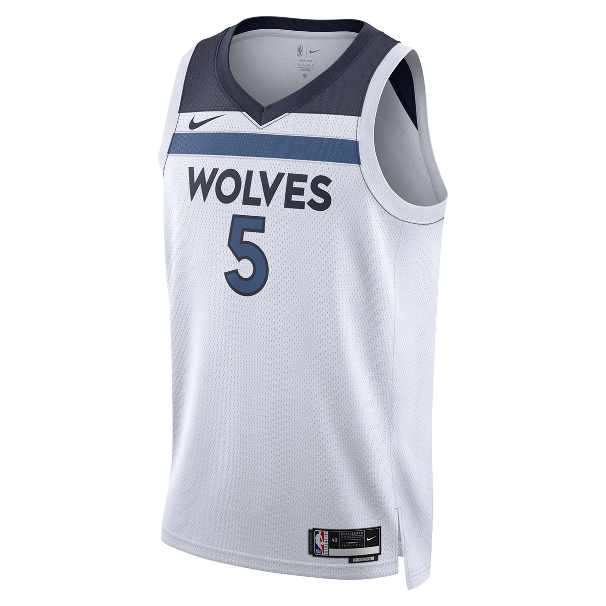 T-shirt de Homem Minnesota Timberwolves Anthony Edwards Association Edition Branco-1