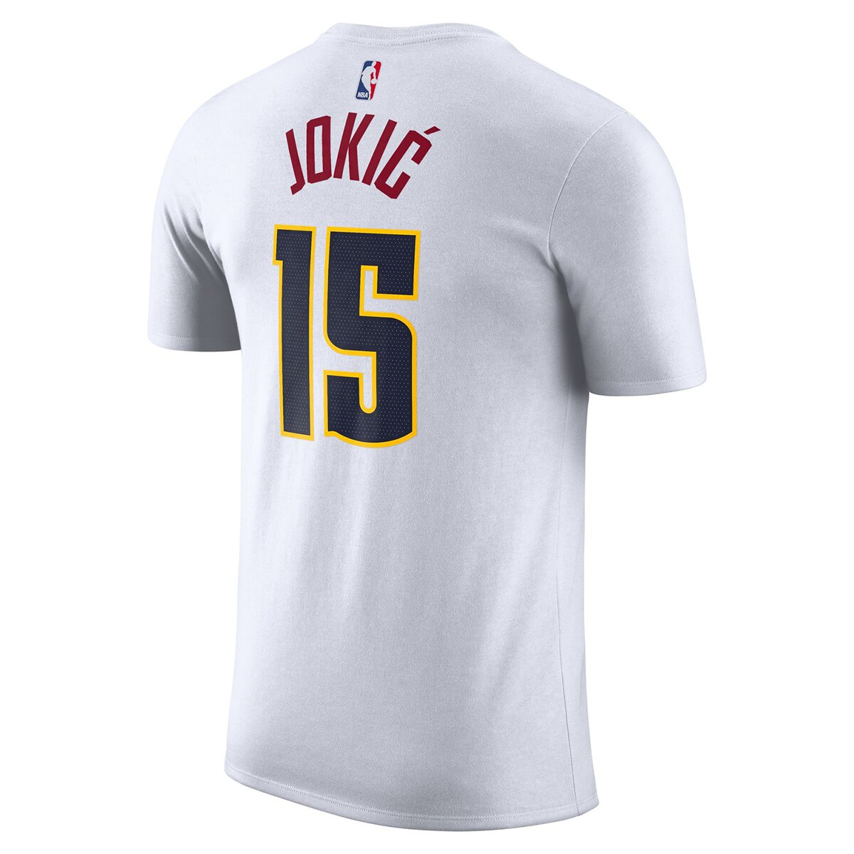 T-shirt de Homem Denver Nuggets Nikola Jokic Branco-2