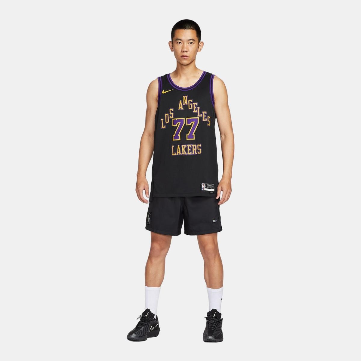 T-shirt de Homem Luka Doncic Los Angeles Lakers City Edition Preto-8