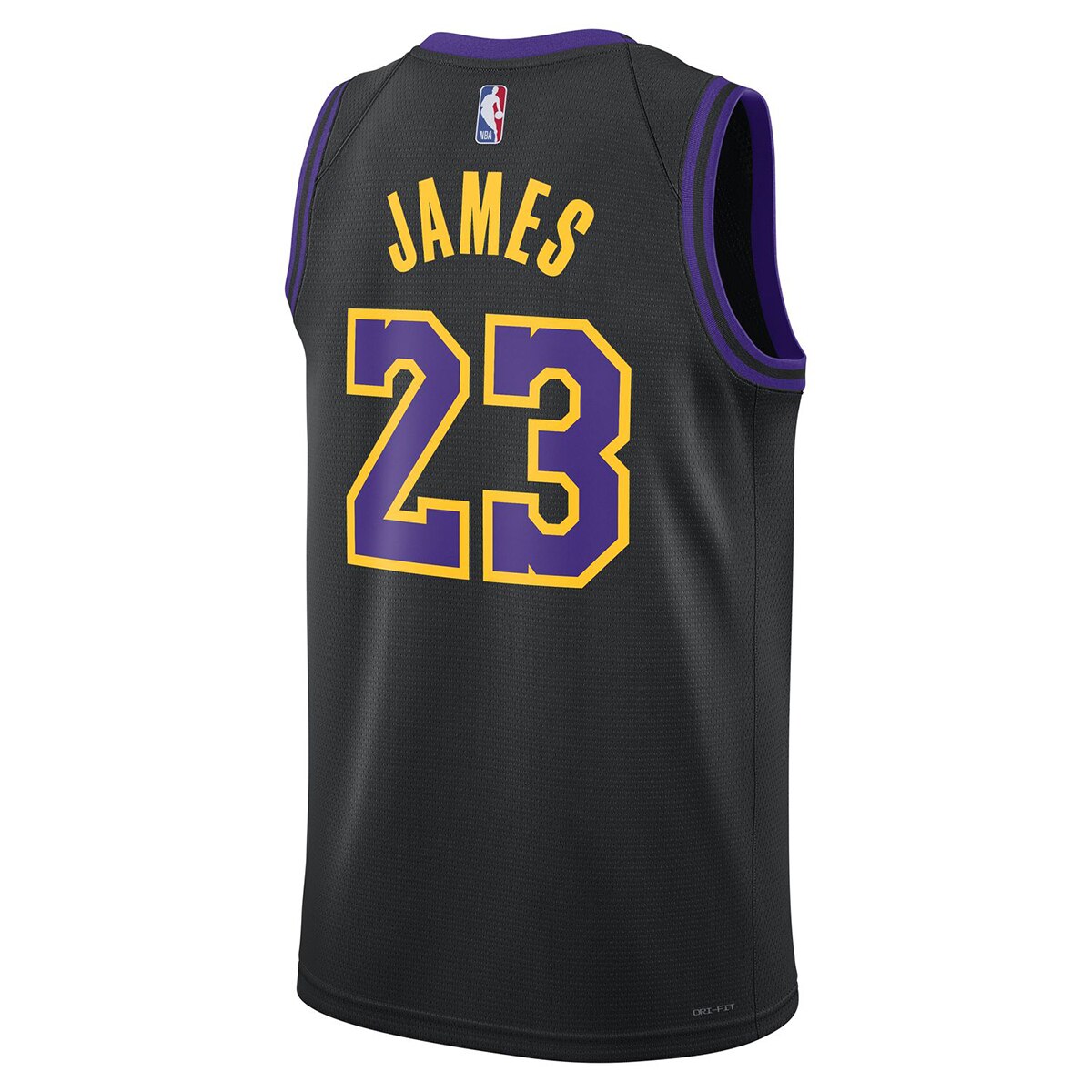 T-shirt de Homem LeBron James Los Angeles Lakers City Edition Preto-2