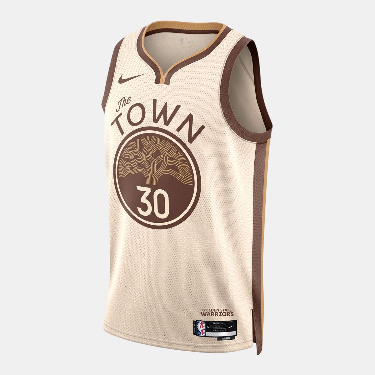 T-shirt de Homem Golden State Warriors Branco-9
