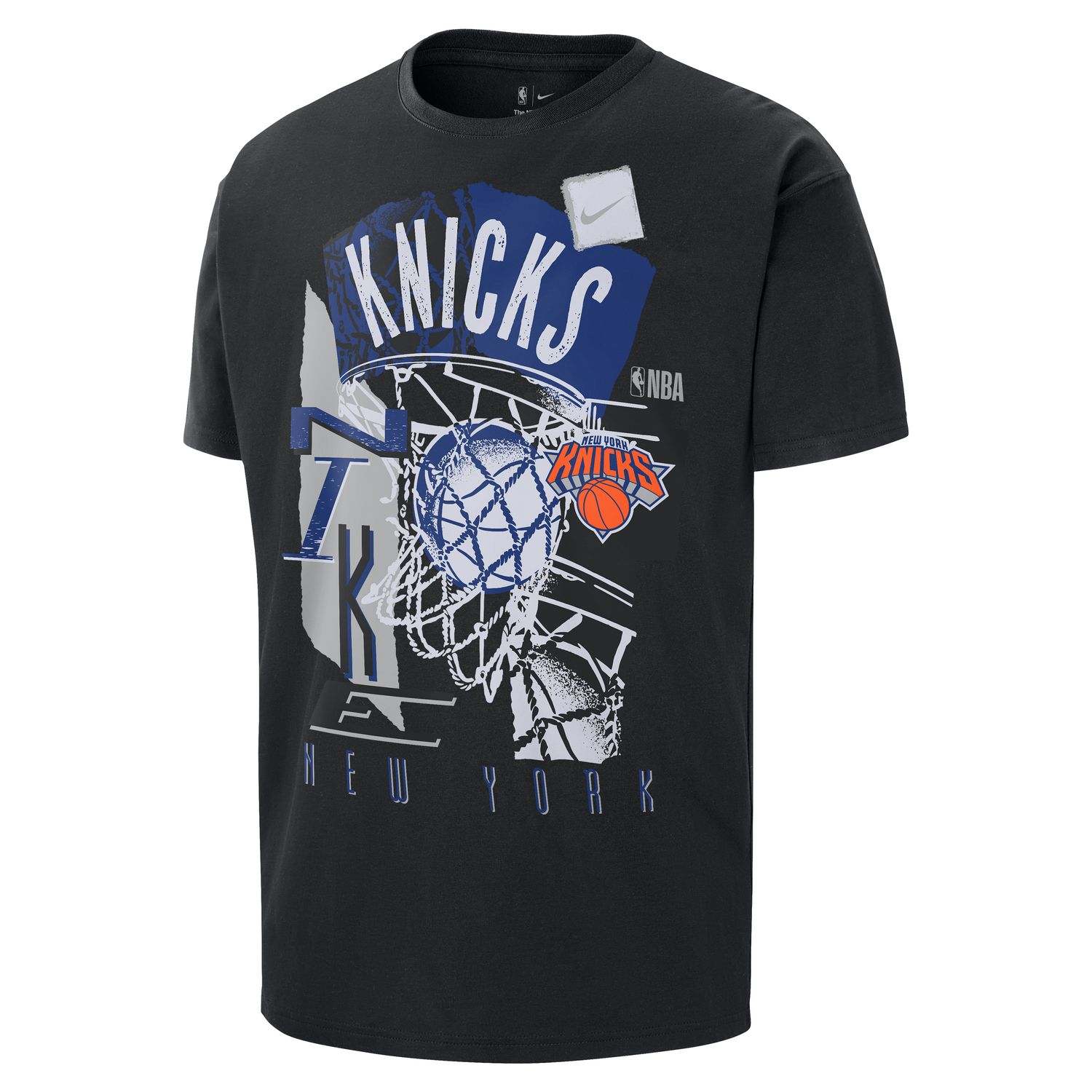 T-shirt de Homem New York Knicks Courtside Preto-4