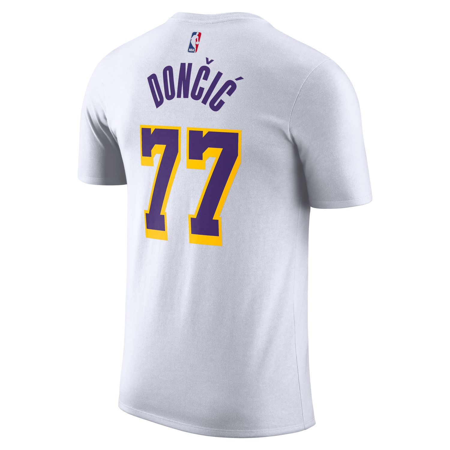 T-shirt de Homem Los Angeles Lakers Luka Doncic Branco-2