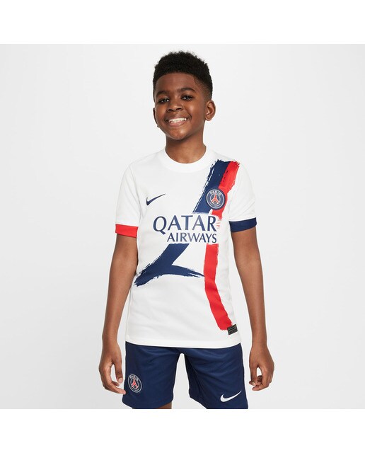 Sweatshirt de Criança Paris Saint-Germain 2024-2025 Stadium Away Branco-1