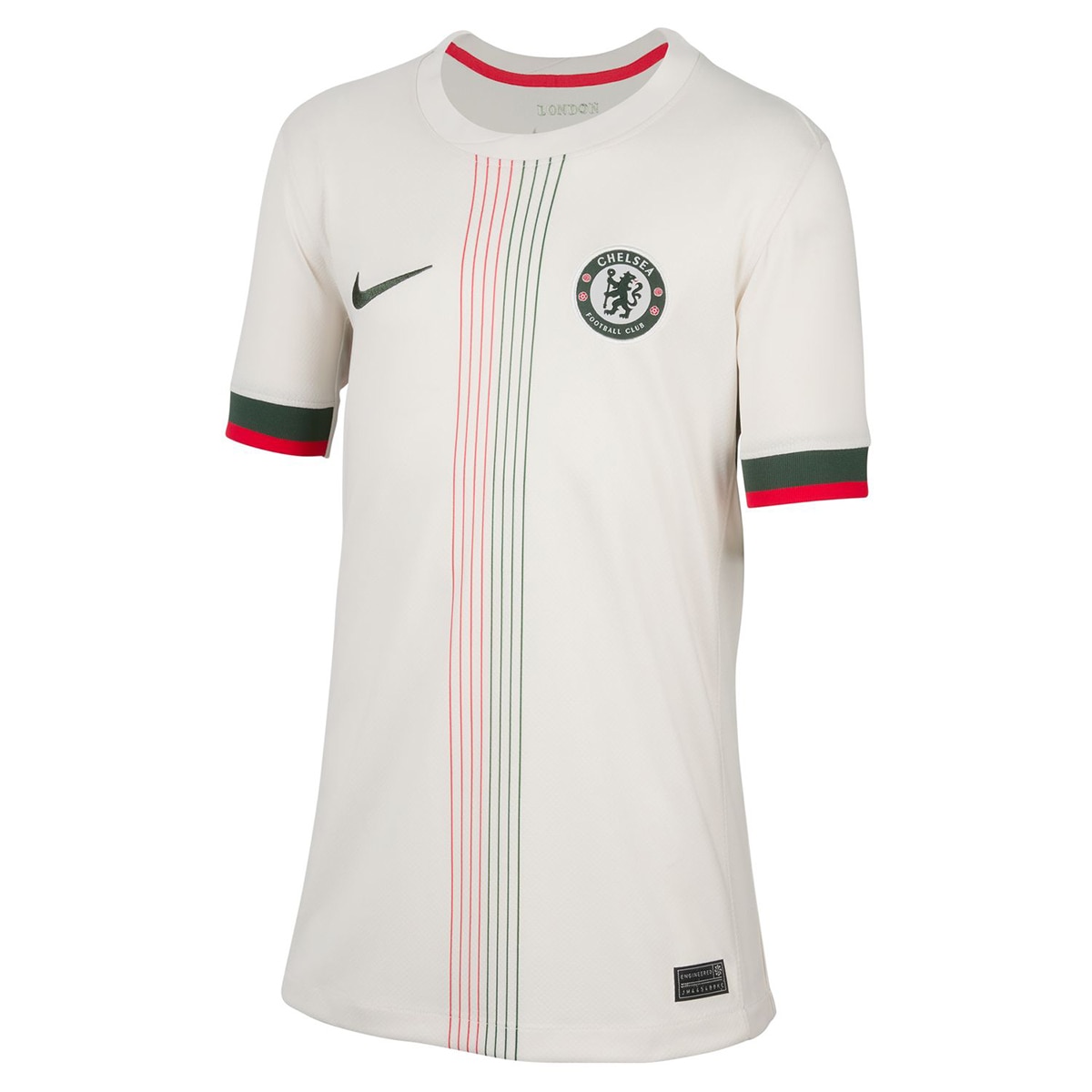 T-shirt de Criança 2.º Equipamento Chelsea FC 2025-2026 Stadium Cinzento-10