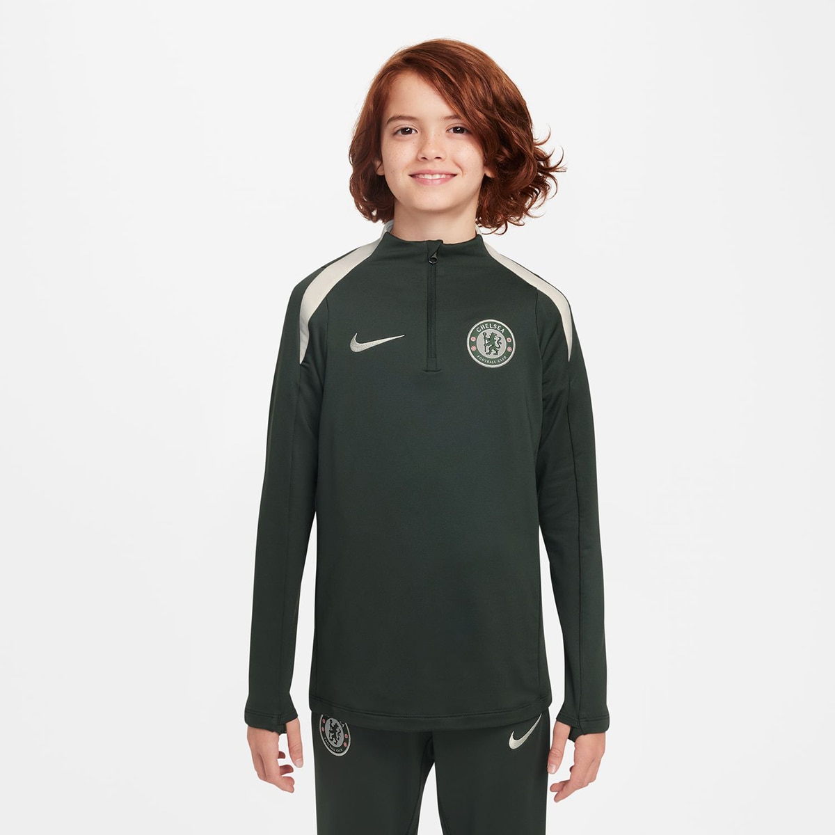 T-shirt de Criança Chelsea FC 2025-2026 Strike Verde-1