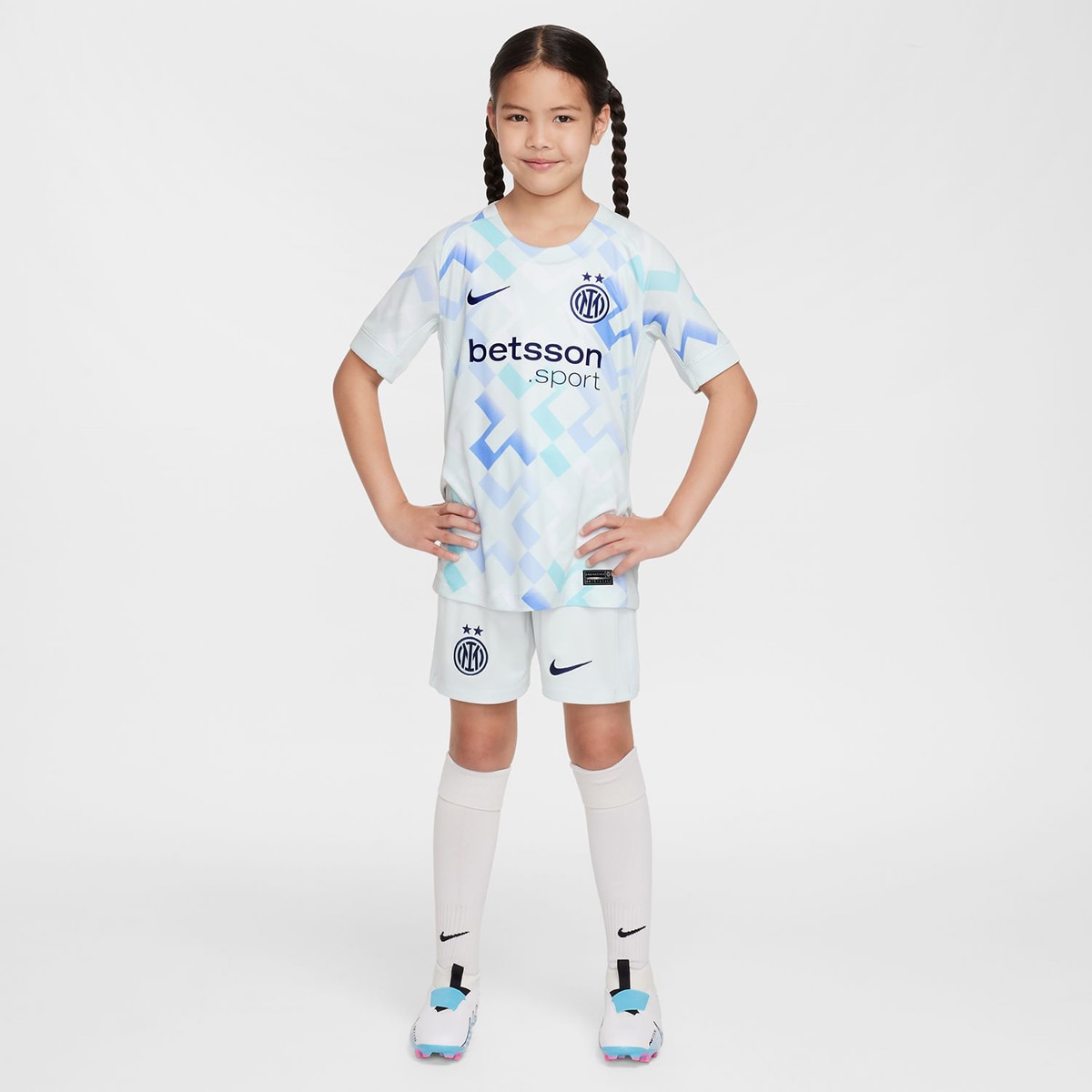 T-shirt de Criança 2.º Equipamento Inter Milan 2025-2026 Stadium Azul-7
