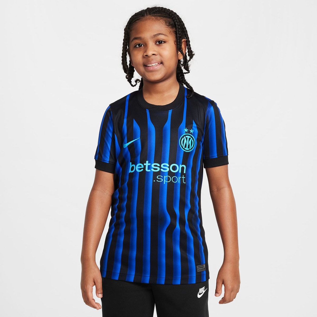 Imagem 0 de T-shirt de Criança 1.º Equipamento Inter Milan 2025-2026 Stadium