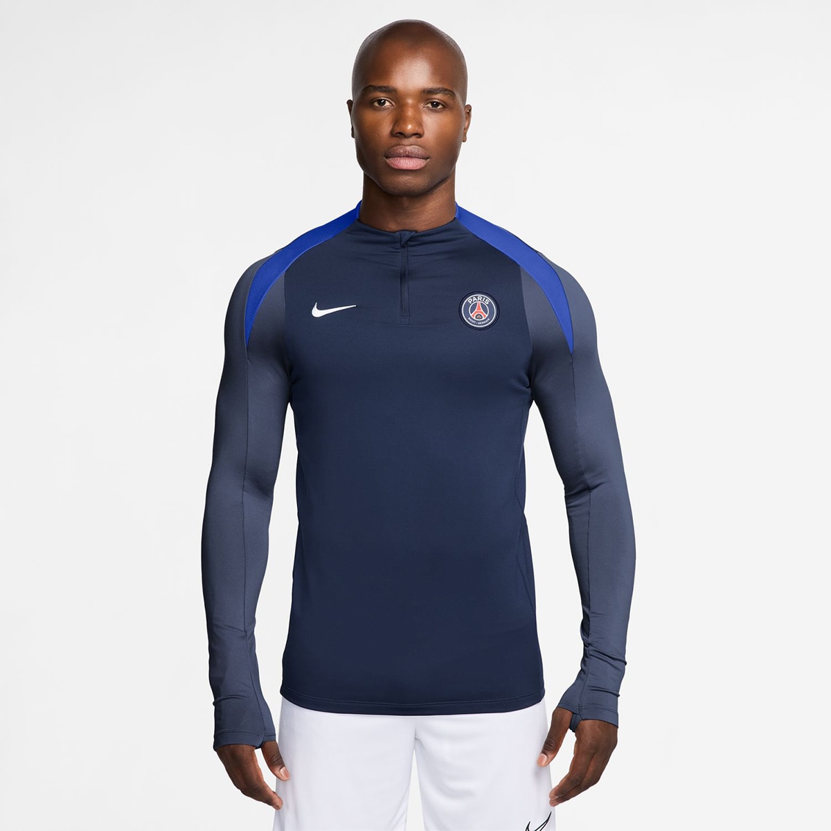 T-shirt de Homem Paris Saint-Germain PSG 2025-2026 Strike Azul-marinho-1