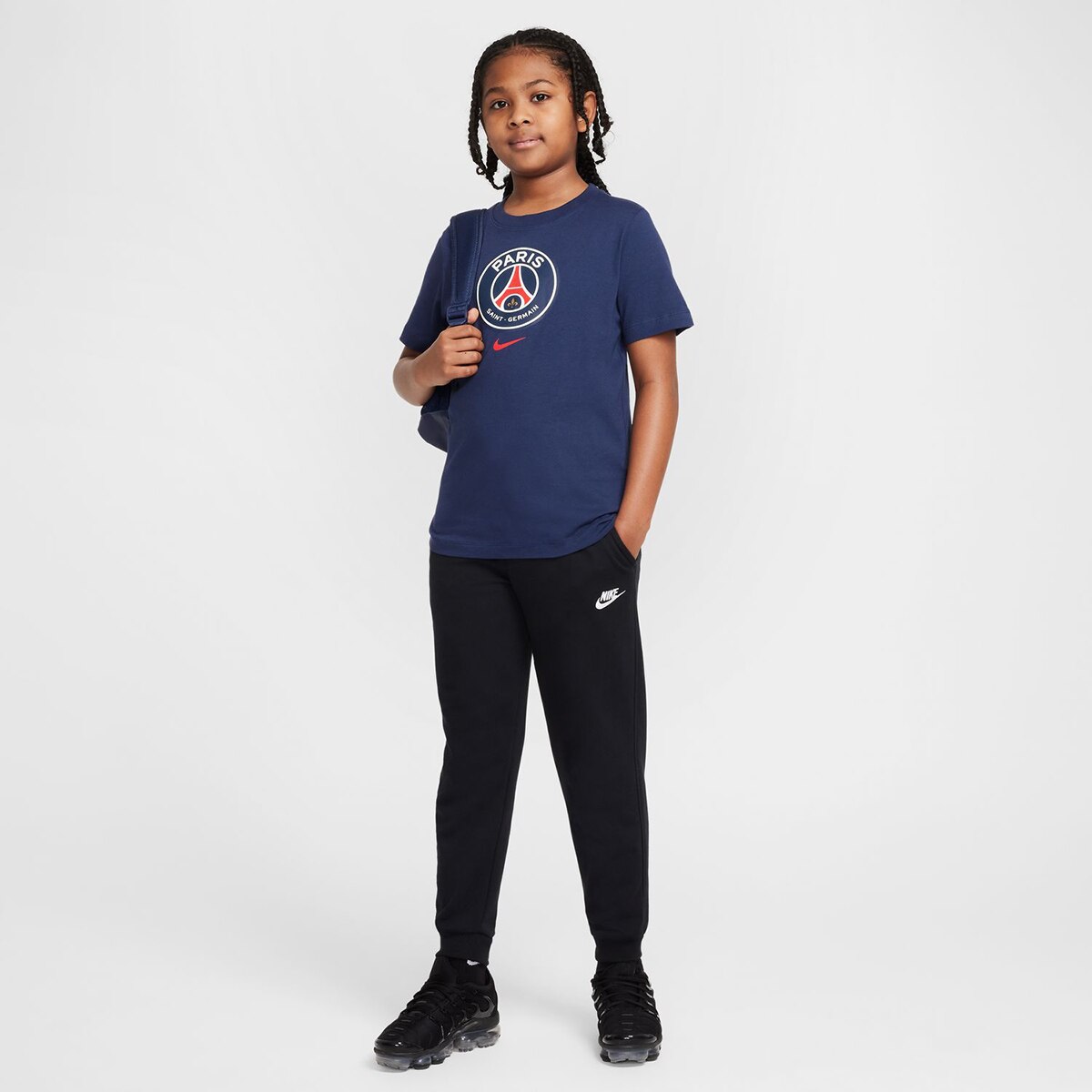 T-shirt de Criança Paris Saint-Germain PSG Crest Azul-marinho-5