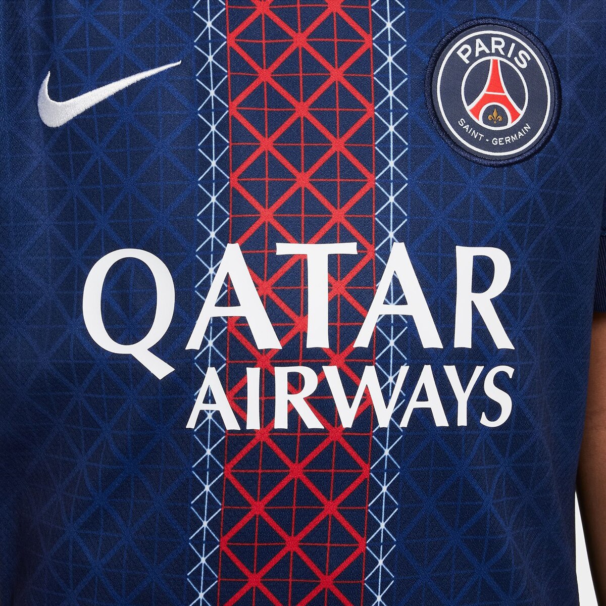 T-shirt de Criança 1.º Equipamento Paris Saint-Germain PSG 2025-2026 Stadium Azul-marinho-4