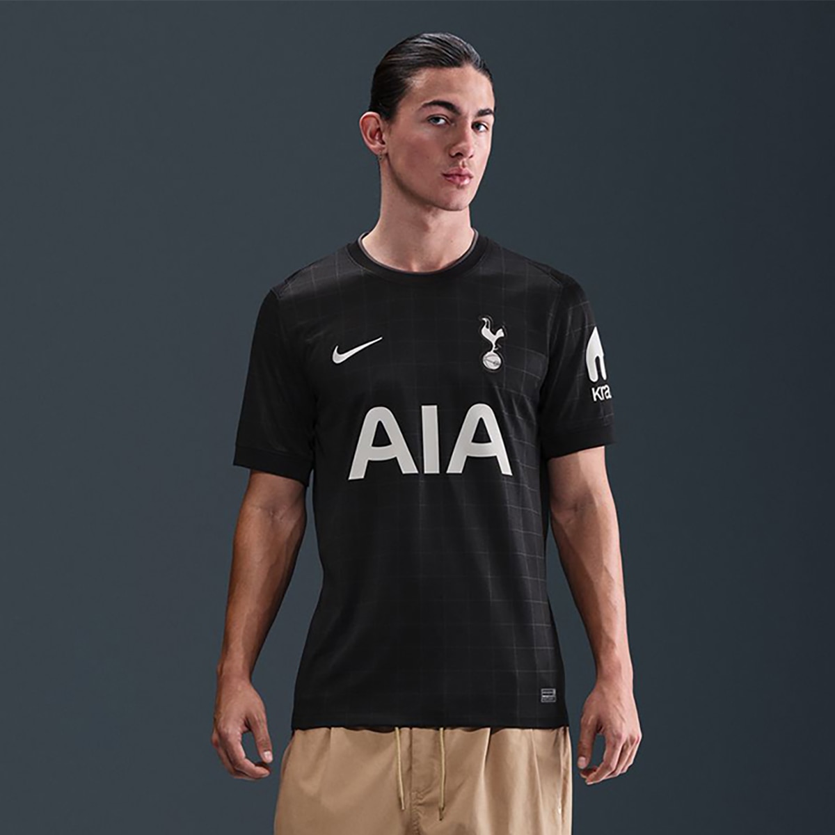 T-shirt de Homem 2.º Equipamento Tottenham Hotspur 2025-2026 Stadium Preto-1