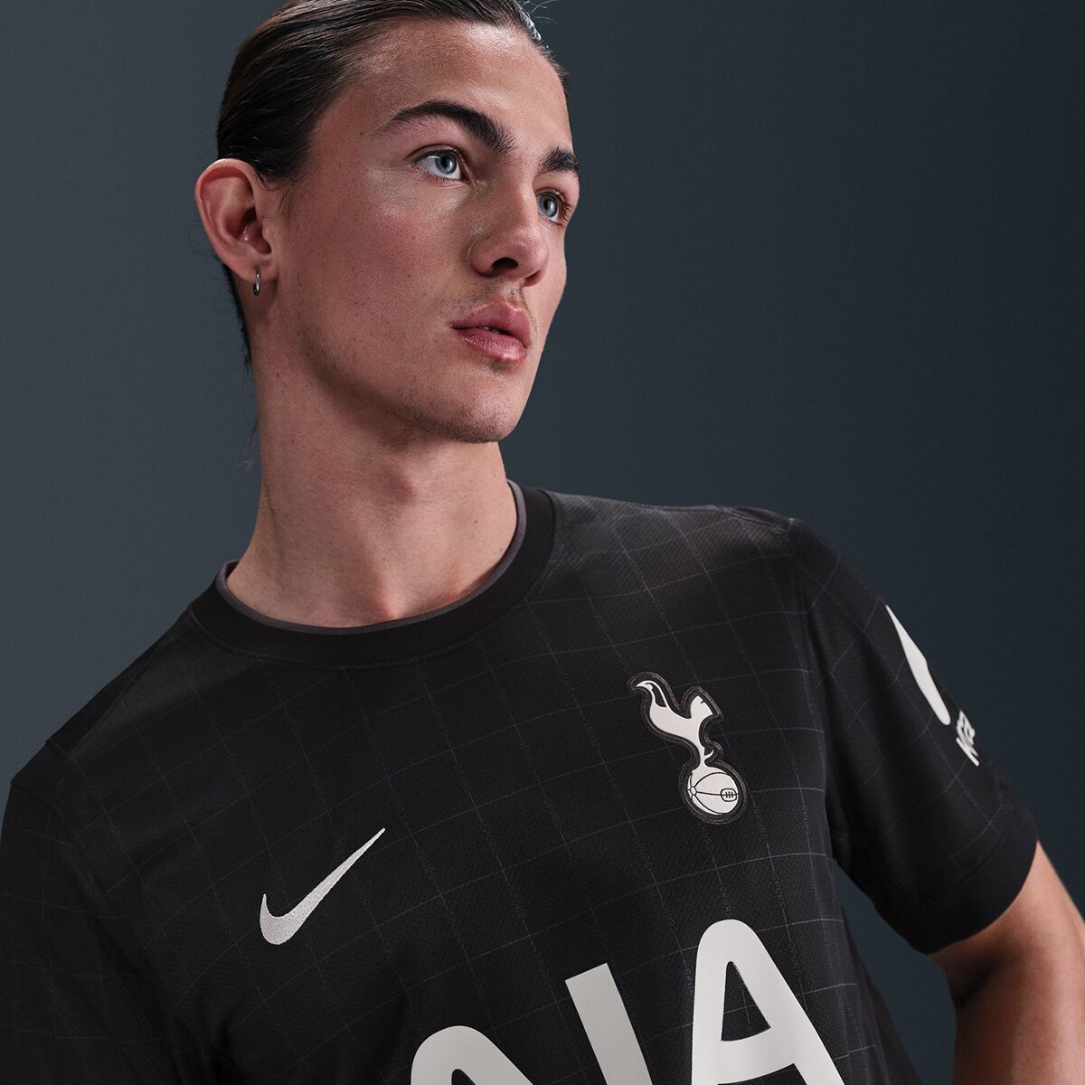 T-shirt de Homem 2.º Equipamento Tottenham Hotspur 2025-2026 Stadium Preto-3