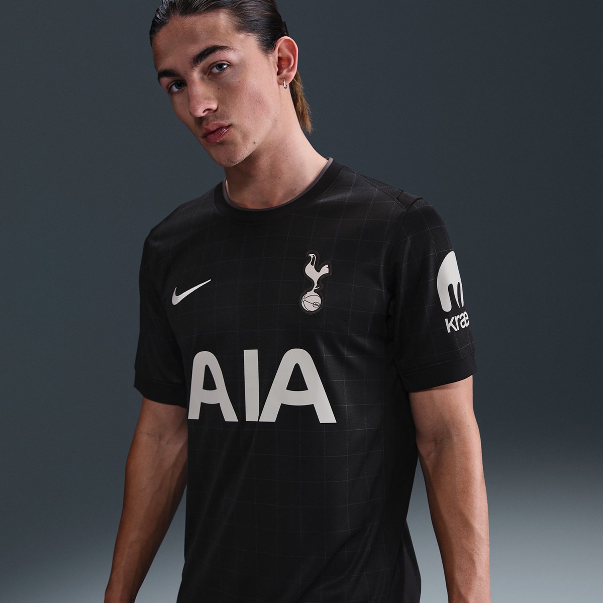 T-shirt de Homem 2.º Equipamento Tottenham Hotspur 2025-2026 Stadium Preto-5