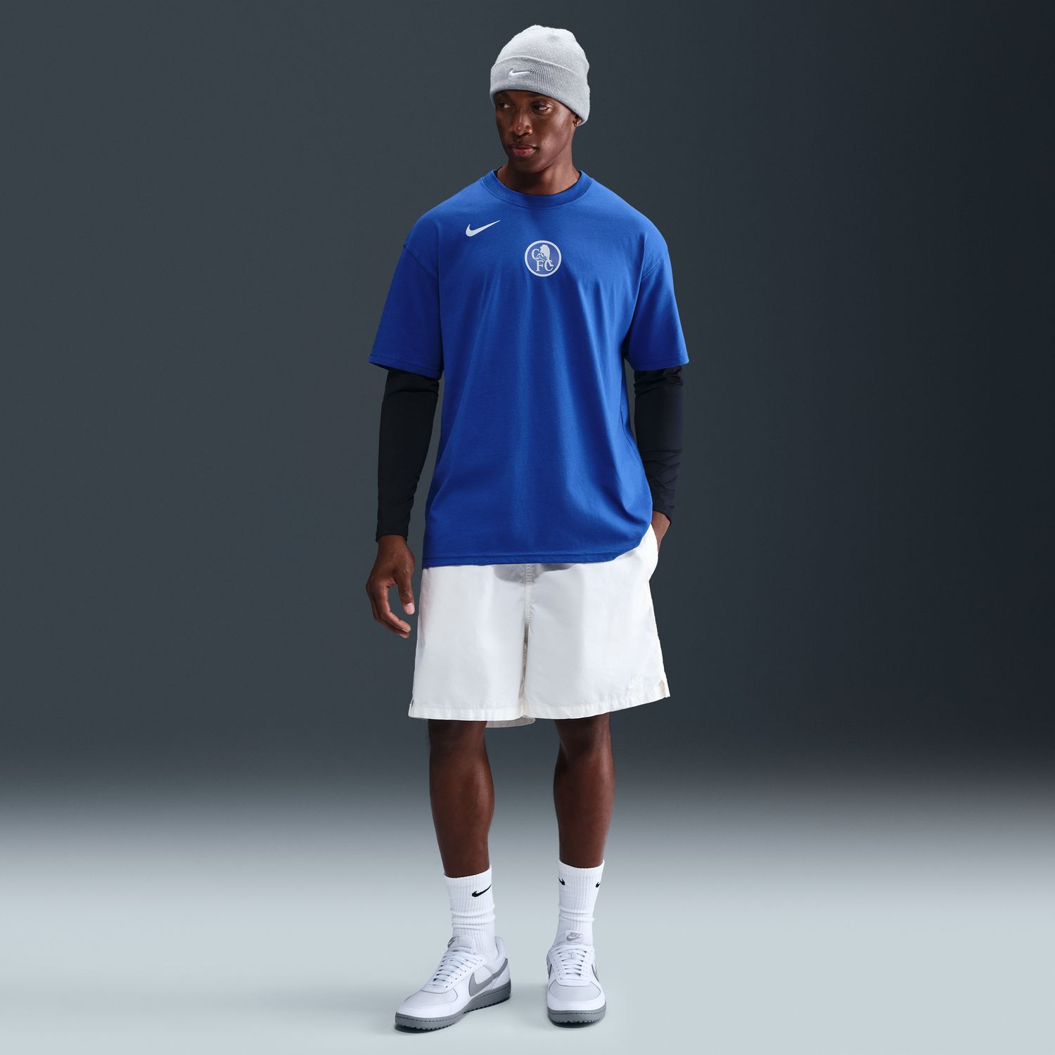 T-shirt de Homem Chelsea FC 2025-2026 Total 90 Remix Azul-4