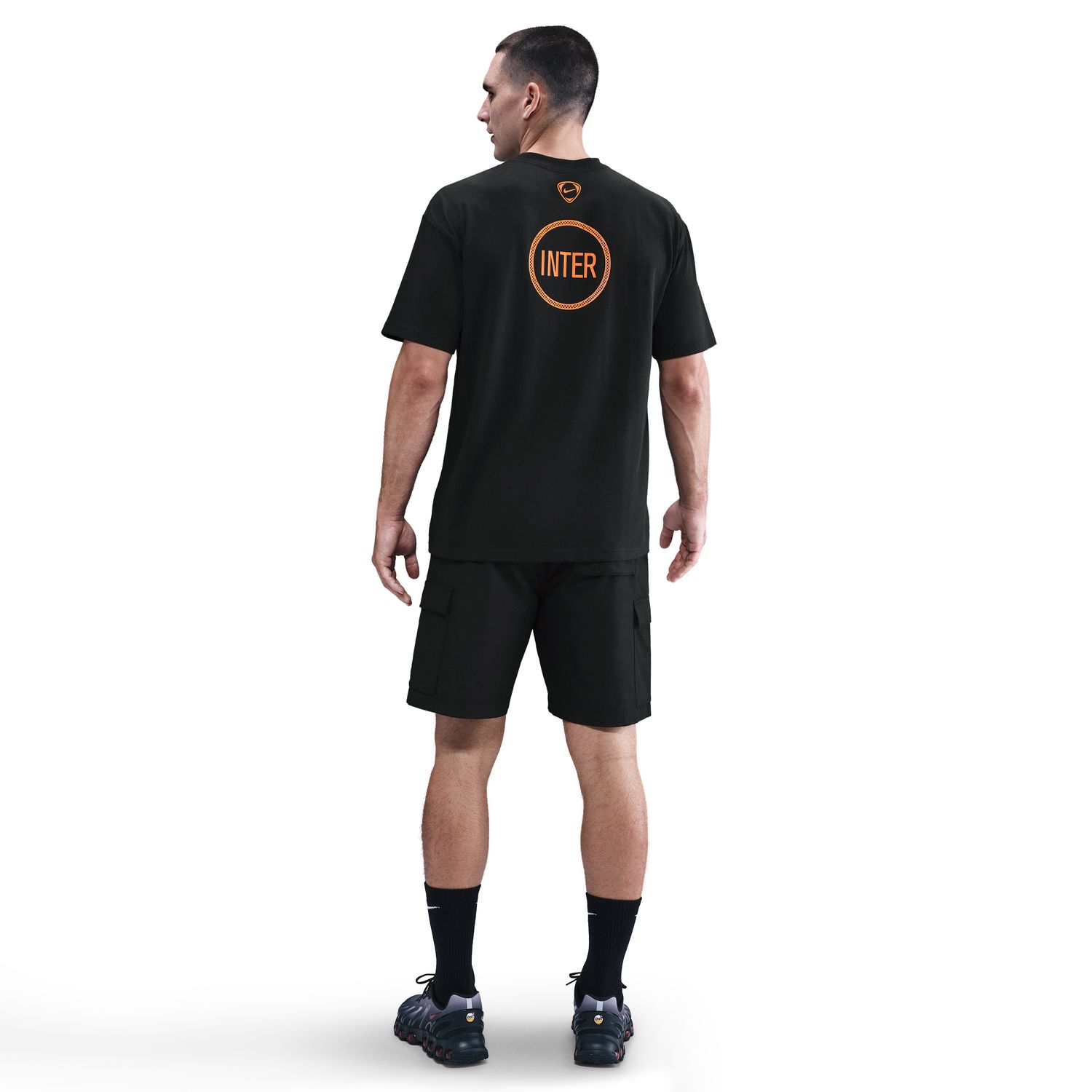 T-shirt de Homem Inter de Milão 2025-2026 Total 90 Remix Preto-2