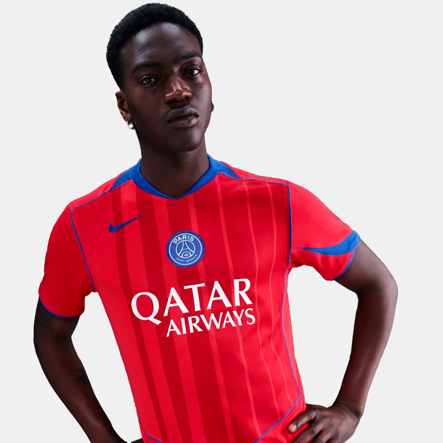 T-shirt de Homem 3.º Equipamento Paris Saint-Germain PSG 2025-2026 Stadium Vermelho-5