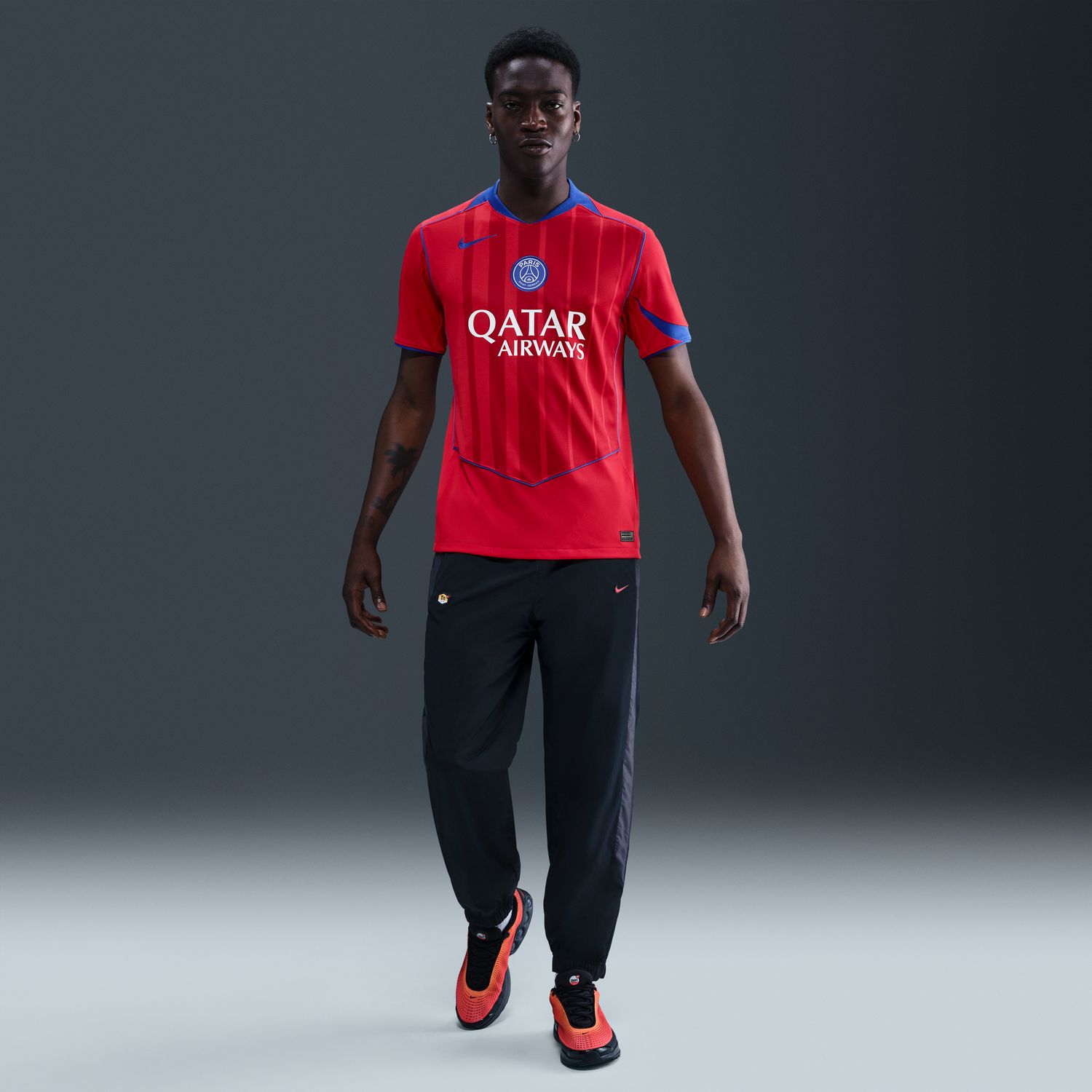 T-shirt de Homem 3.º Equipamento Paris Saint-Germain PSG 2025-2026 Stadium Vermelho-7