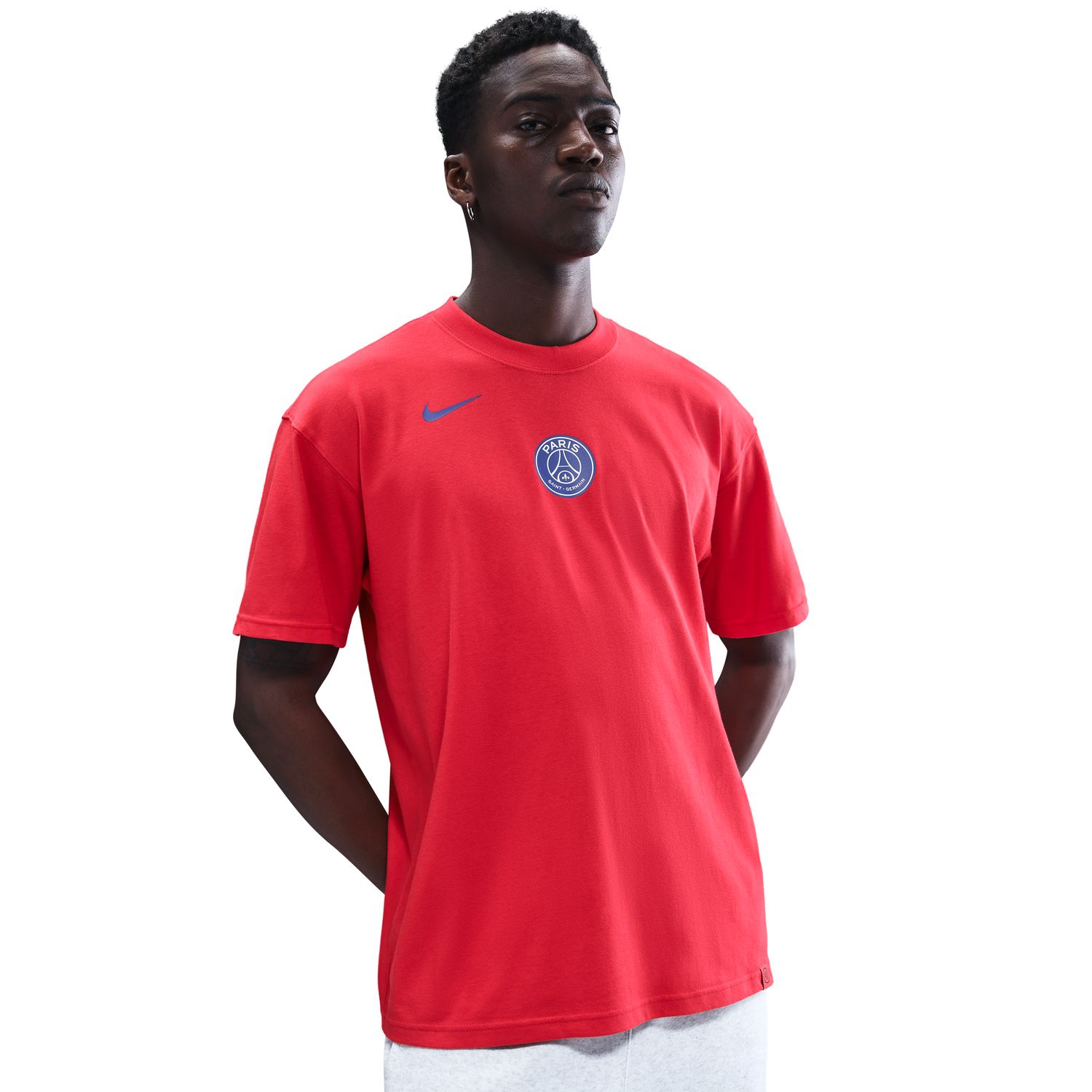 T-shirt de Homem Paris Saint-Germain PSG 2025-2026 Total 90 Remix Vermelho-3