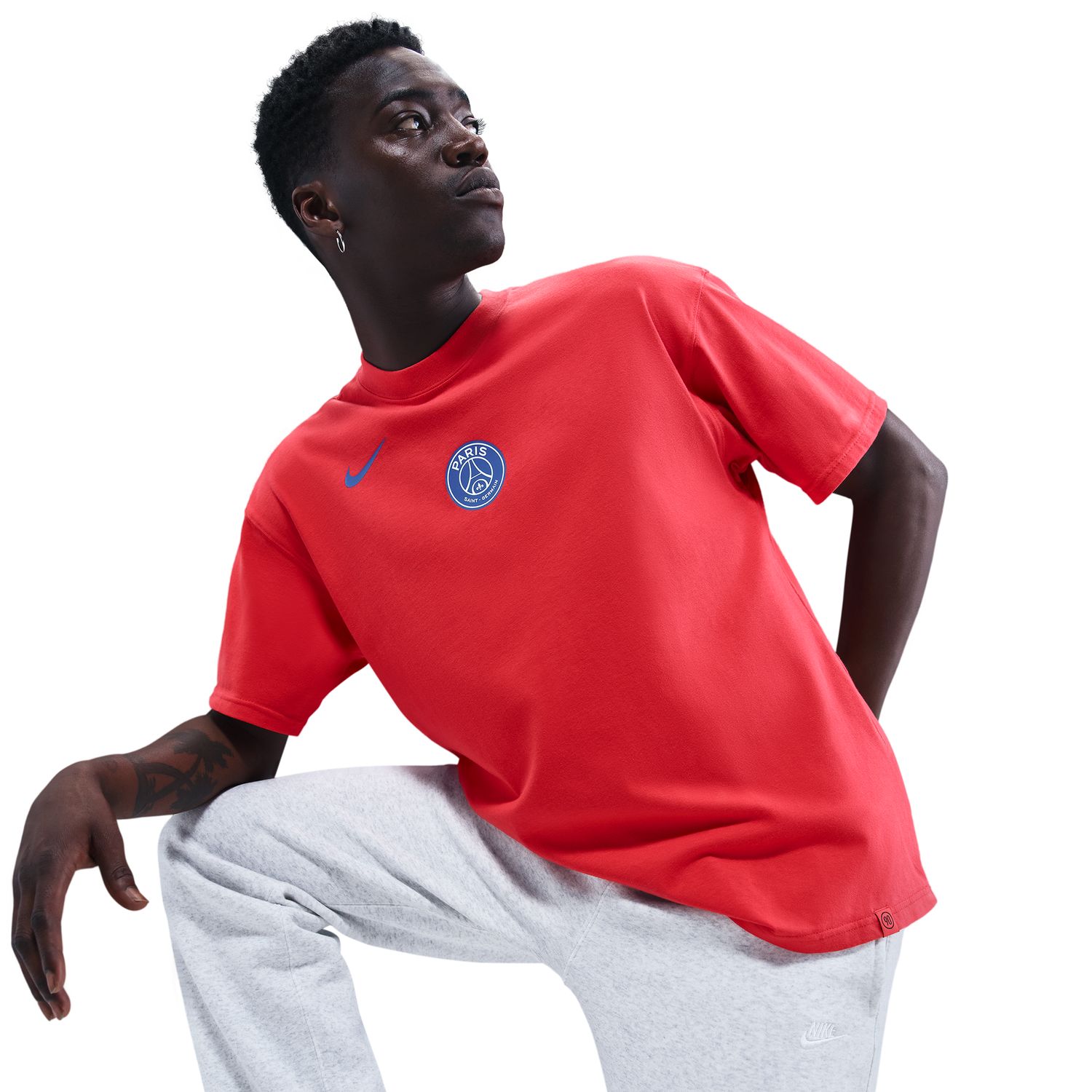 T-shirt de Homem Paris Saint-Germain PSG 2025-2026 Total 90 Remix Vermelho-4
