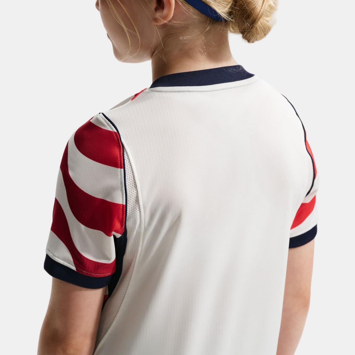 T-shirt de Criança 1.º Equipamento Estados Unidos Mundial 2026 Stadium Branco-2