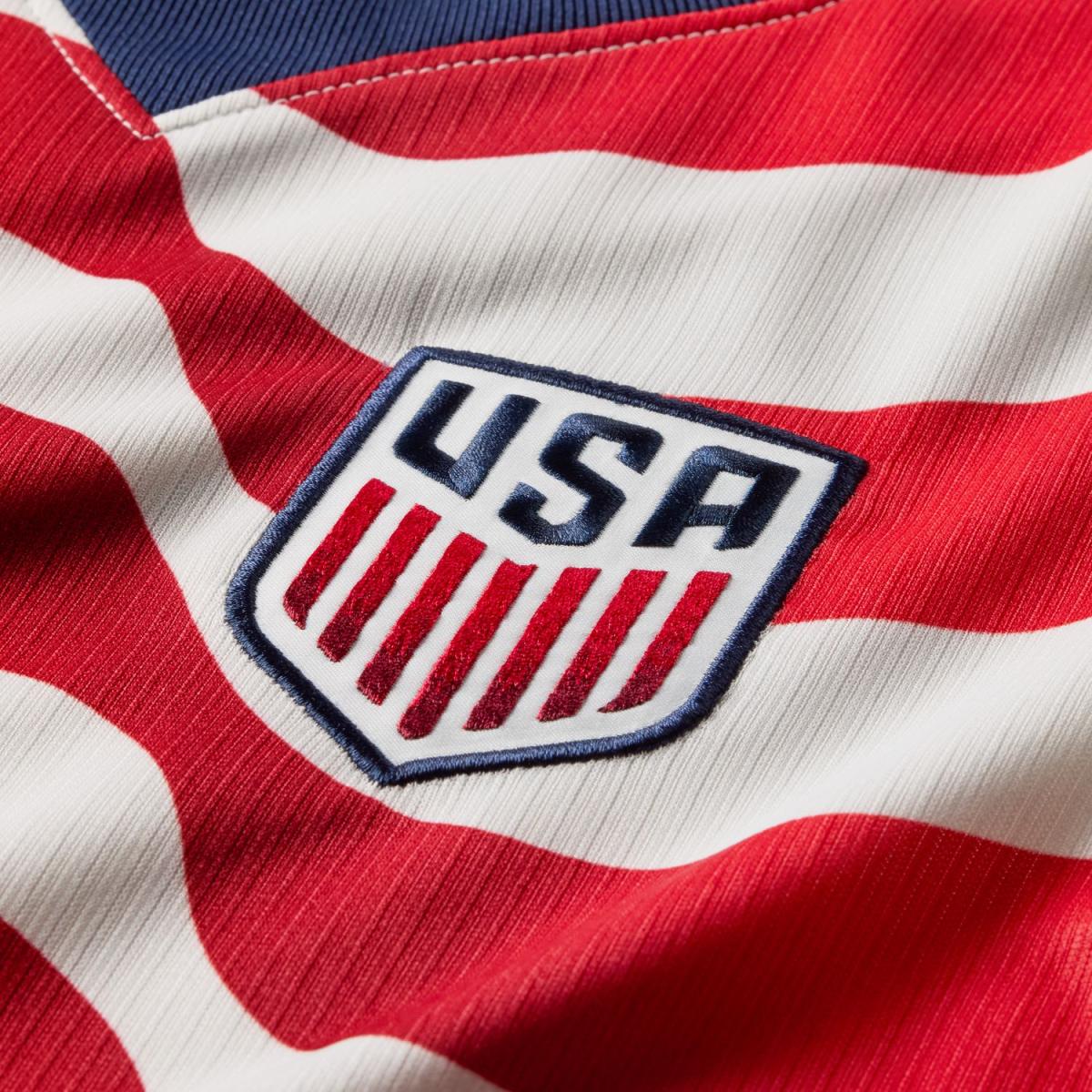 T-shirt de Criança 1.º Equipamento Estados Unidos Mundial 2026 Stadium Branco-3