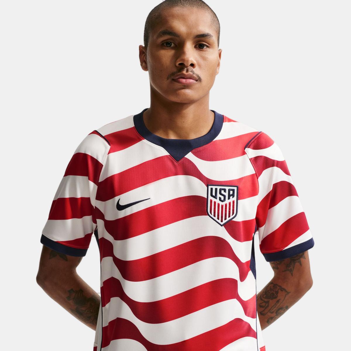 T-shirt de Homem 1.º Equipamento Estados Unidos Mundial 2026 Stadium Branco-1