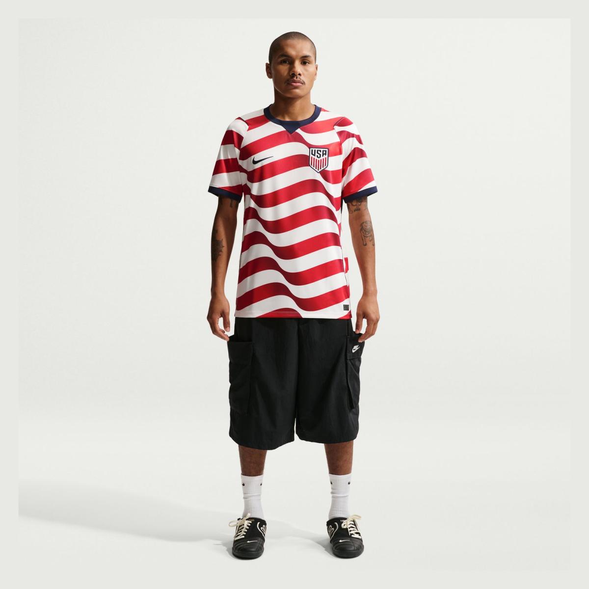 T-shirt de Homem 1.º Equipamento Estados Unidos Mundial 2026 Stadium Branco-5