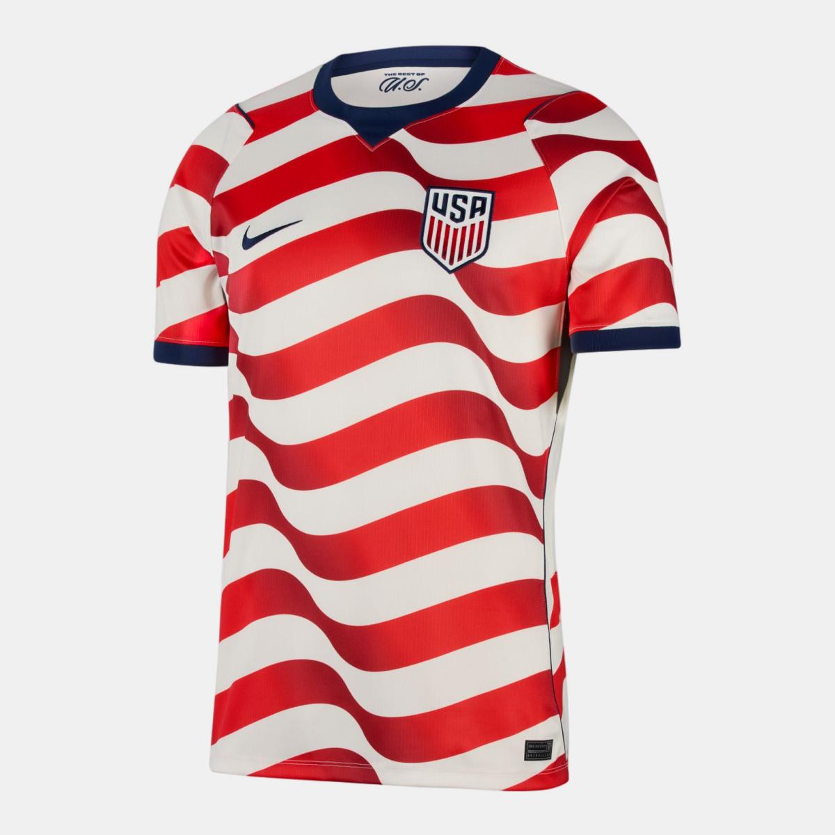 T-shirt de Homem 1.º Equipamento Estados Unidos Mundial 2026 Stadium Branco-7