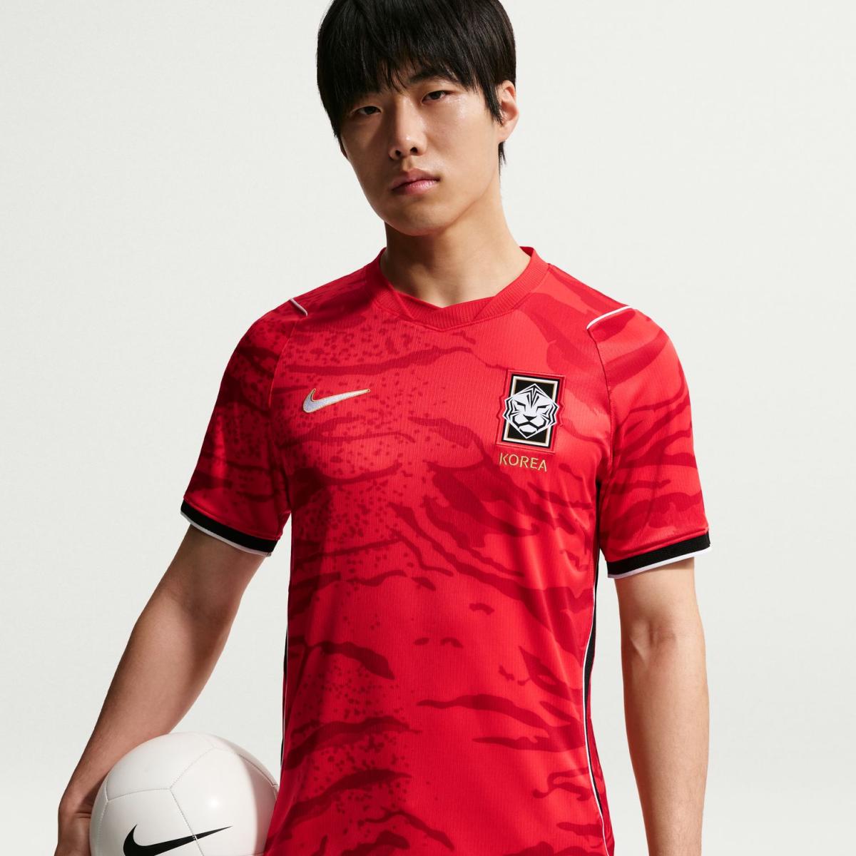 T-shirt de Homem 1.º Equipamento Korea Stadium 2026 Stadium Vermelho-7