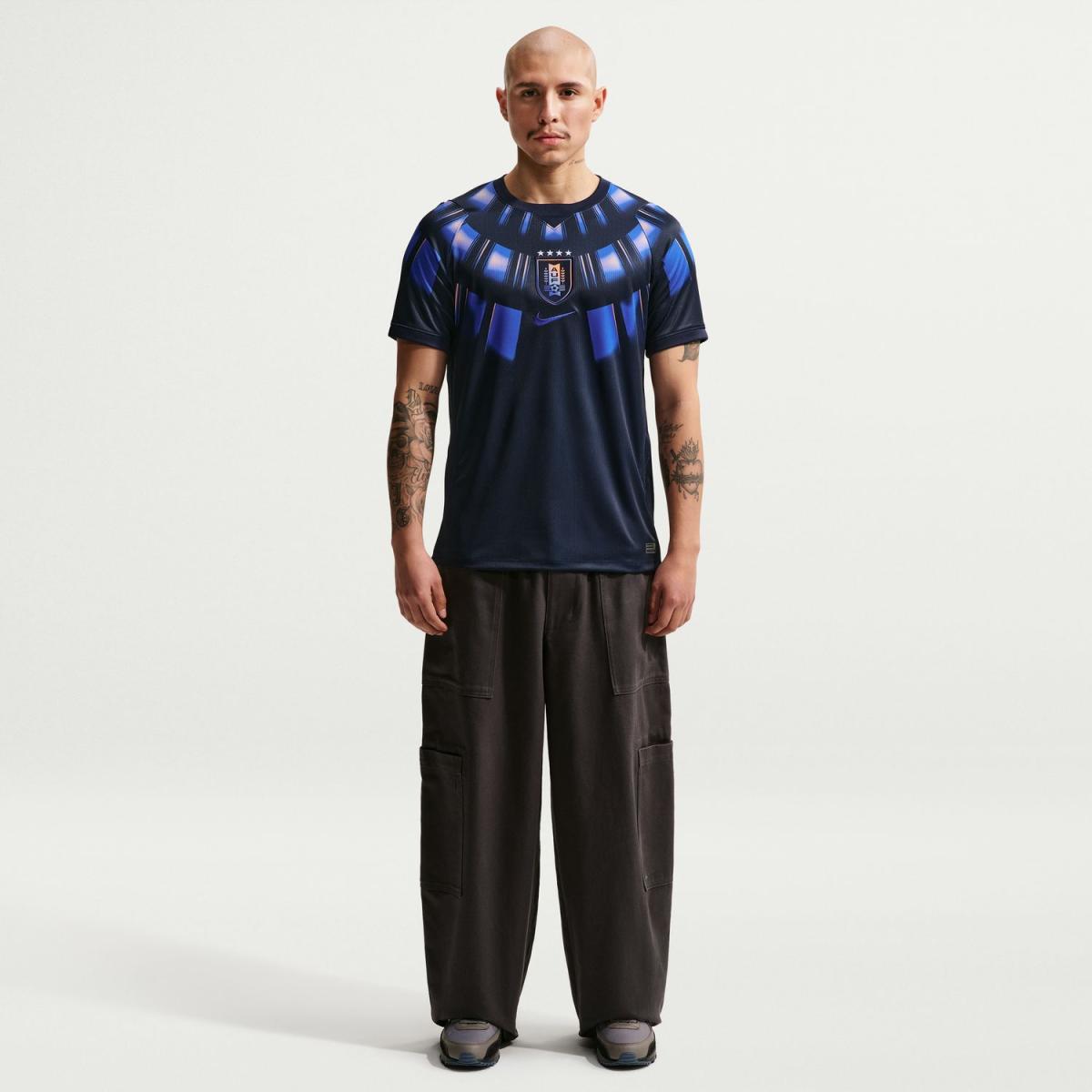 T-shirt de Homem 2.º Equipamento Uruguay Stadium 2026 Stadium Azul-escuro-5