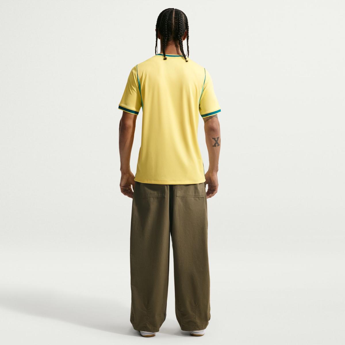 T-shirt de Homem 1.º Equipamento Brasil 2026 Stadium Amarelo-2