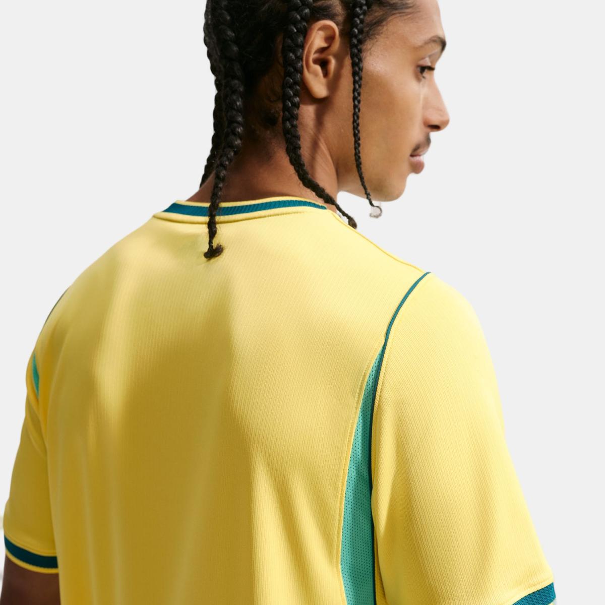 T-shirt de Homem 1.º Equipamento Brasil 2026 Stadium Amarelo-6