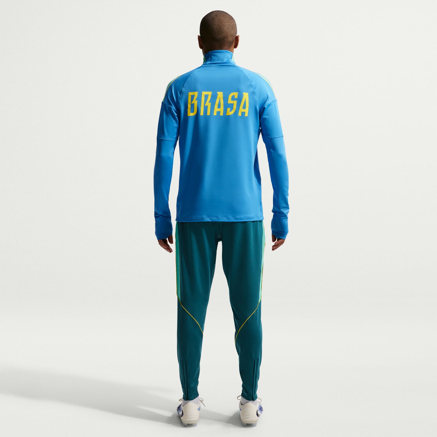 T-shirt de Homem Brasil 2026 Dri-FIT Strike Drill Top Azul-4