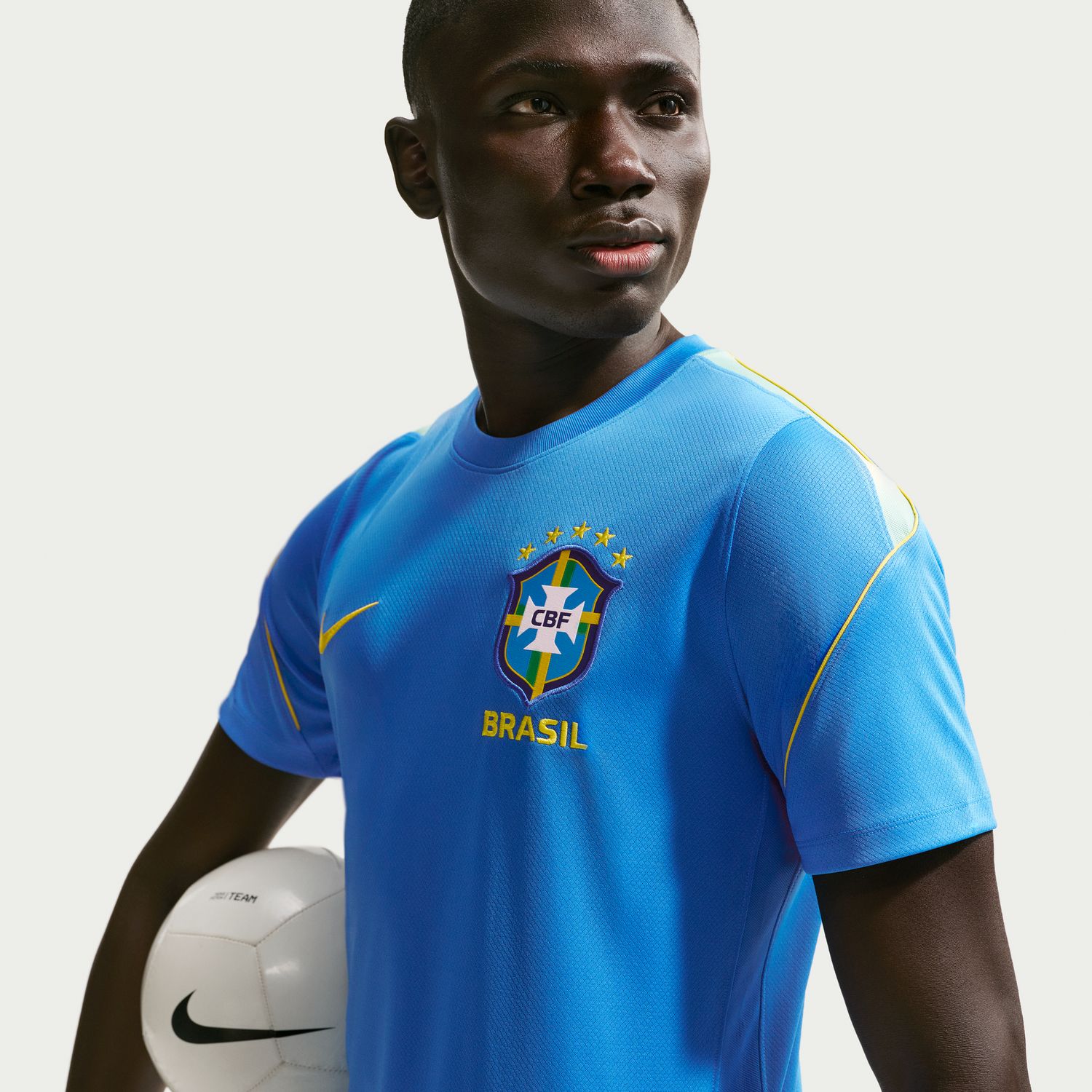 T-shirt de Homem Brasil 2026 Dri-FIT Strike Azul-4